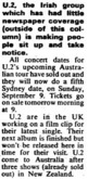 tags: U2, Article - U2 / Dropbears on Sep 9, 1984 [167-small]