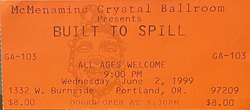 Ticket Stub, Built to Spill / The Delusions on Jun 2, 1999 [228-small]