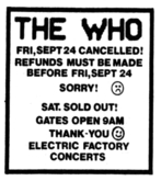 The Who / The Clash / Santana / The Hooters on Sep 25, 1982 [244-small]