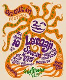 Show poster, tags: Gig Poster - Laraaji / Majority Razorblade / Spacin' / Hudson River / Ken Brenninger on Jun 10, 2022 [578-small]