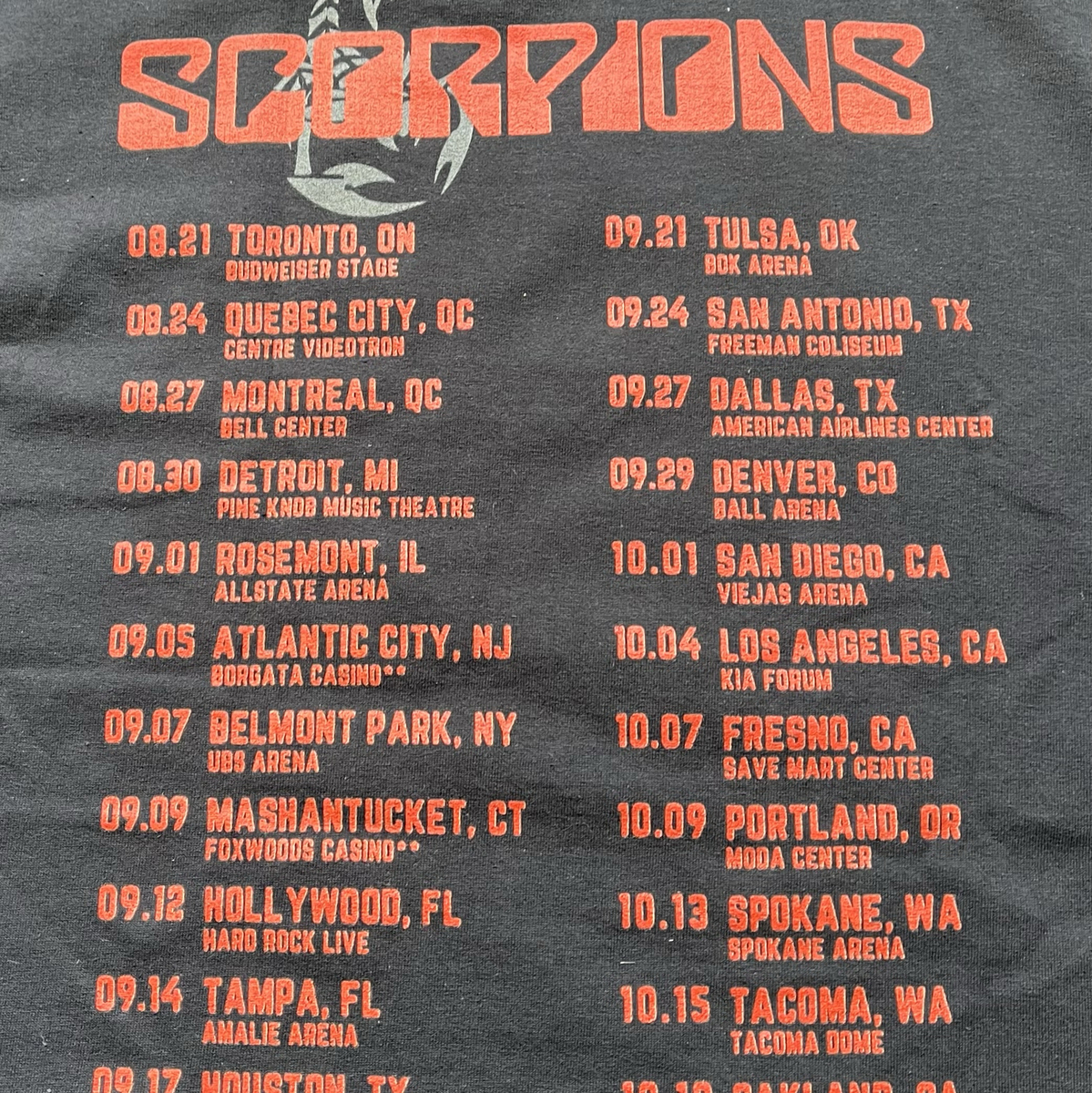 Scorpions Concert & Tour History (Updated for 2023 2024) Concert