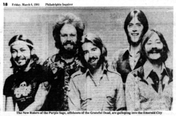 New Riders of the Purple Sage / Levon Helm / The Cate Brothers on Mar 6, 1981 [065-small]