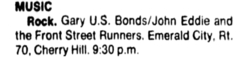 Gary U.S. Bonds / John Eddie on May 29, 1981 [473-small]
