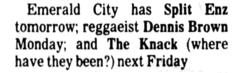 The Knack on Jul 24, 1981 [540-small]