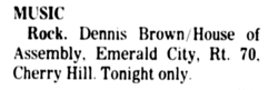 Dennis Brown / House Of Assembly on Jul 20, 1981 [544-small]