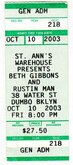 Beth Gibbons / Rustin Man on Oct 10, 2003 [190-small]