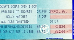 Molly Hatchet / Ozone on Sep 17, 1988 [375-small]