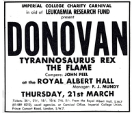 Donovan / T-Rannosaurus Rex / The Flame on Mar 21, 1968 [419-small]