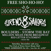 Sirens & Sailors / Boulders / Storm The Bay / Millions Miles From Broadway / Red Letter Statement on Dec 13, 2014 [579-small]