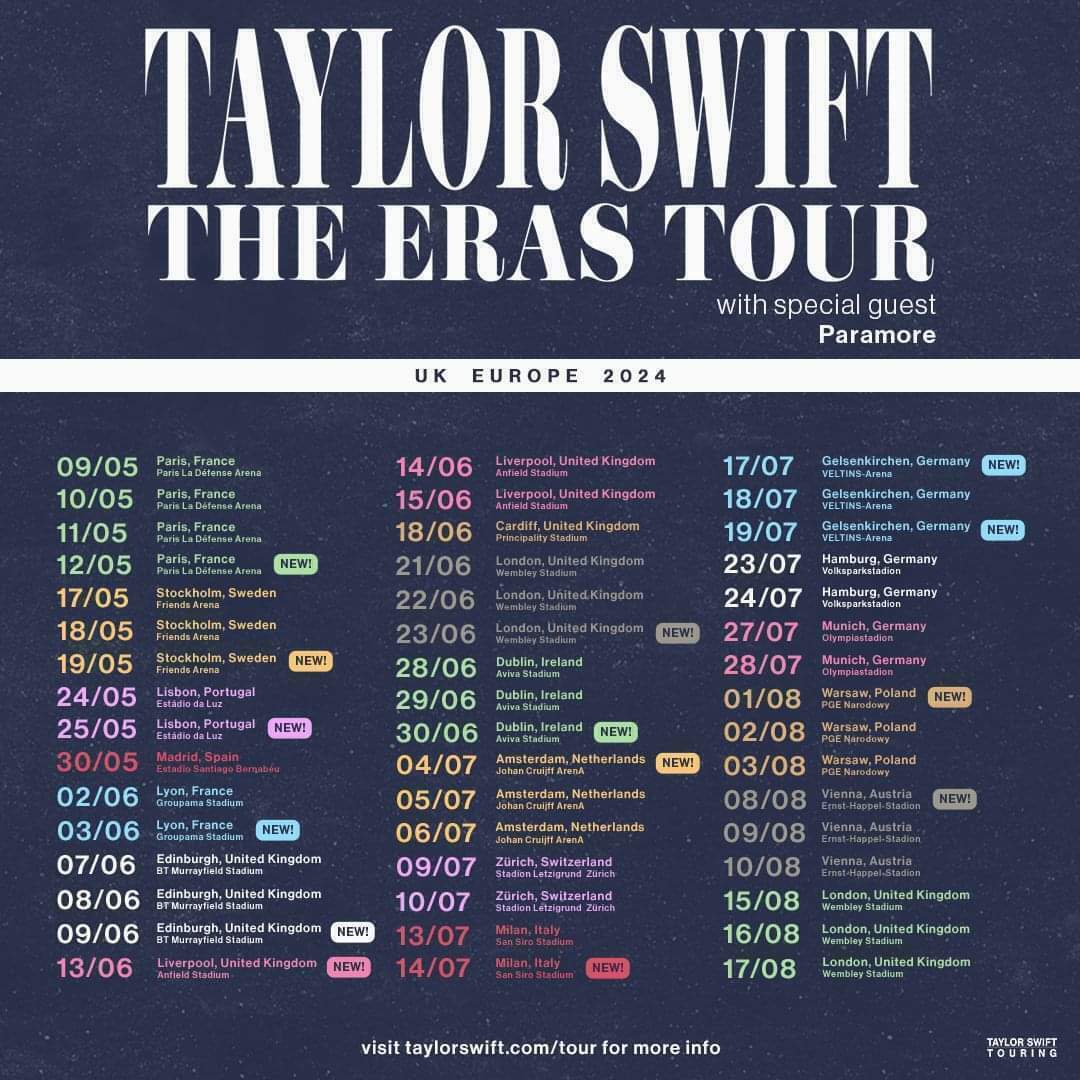 Jun 15, 2024 Taylor Swift / Paramore at Anfield Stadium Liverpool