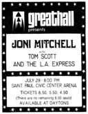 Joni Mitchell / Tom Scott & L.A. Express on Jul 28, 1974 [438-small]