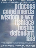 Princess / Come Mierda / Wisdom & War / Fishface / Hostile Defendant / Fafa on May 28, 2023 [607-small]