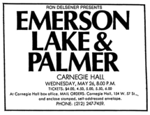 Emerson Lake and Palmer on May 26, 1971 [657-small]