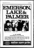 Emerson Lake and Palmer / The J. Geils Band on Nov 25, 1971 [701-small]