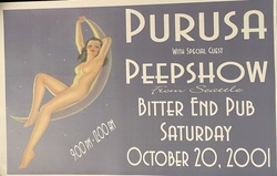 Concert Poster, Purusa / Peepshow on Oct 20, 2001 [797-small]