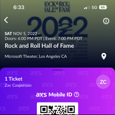 37th Annual Rock & Roll Hall of Fame Induction Ceremony on Nov 5, 2022 [589-small]