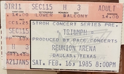 Triumph / Kim Mitchell on Feb 16, 1985 [741-small]