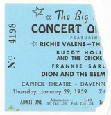 Buddy Holly & the Crickets / The Big Bopper / Ritchie Valens / Dion and The Belmonts / Frankie Sardo on Jan 29, 1959 [264-small]