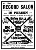 Buddy Holly / Ritchie Valens / The Big Bopper / Dion And The Belmonts on Feb 2, 1959 [294-small]
