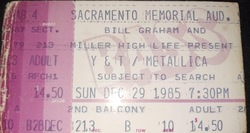 Y & T / Metallica on Dec 29, 1985 [419-small]
