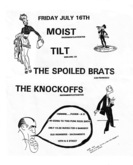 Moist / tilt / The Spoiled Brats / The Knockoffs on Jul 16, 1993 [992-small]