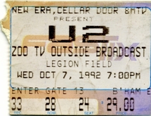 U2 / Public Enemy / Big Audio Dynamite II on Oct 7, 1992 [479-small]