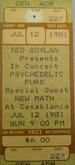 The Psychedelic Furs / New Math on Jul 12, 1981 [202-small]