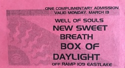 Box of Daylight / Well of Souls / New Sweet / Breath on Mar 13, 1995 [451-small]