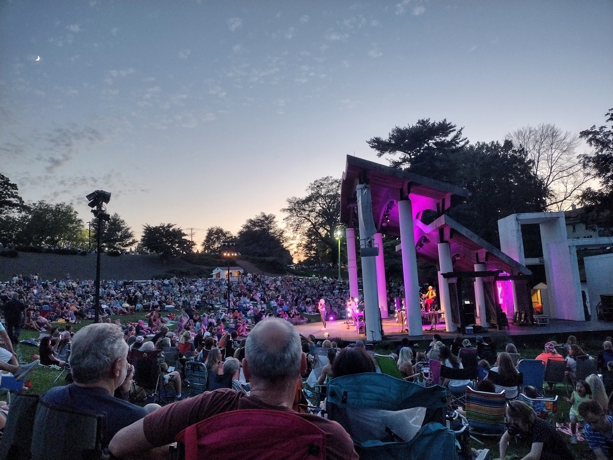 Concert History of Rose Tree Park Ampitheatre Media, Pennsylvania