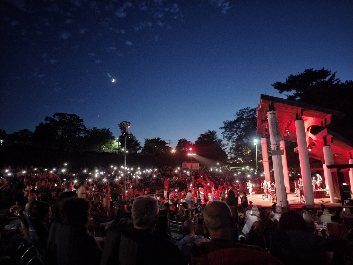 Concert History of Rose Tree Park Ampitheatre Media, Pennsylvania