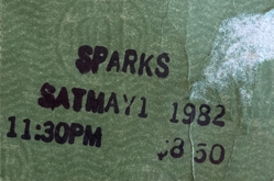 Sparks / No Sisters on May 1, 1982 [795-small]