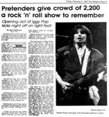 Pretenders / Iggy Pop on Feb 5, 1987 [126-small]