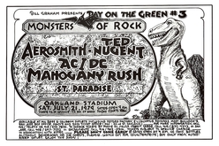 Ted Nugent / Aerosmith / AC/DC / Mahogany Rush / St Paradise on Jul 21, 1979 [305-small]