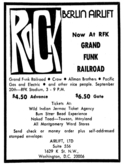 Grand Funk Railroad / Allman Brothers Band / Pacific Gas & Electric / Crow on Sep 20, 1970 [145-small]