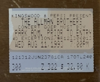 The Allmann Brothers Band / Warren Hayes Band / The Derek Trucks Band on Aug 11, 1993 [404-small]
