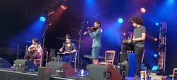 Angeline Morrison & The Sorrow Songs Band, Stage 1 (Saturday), Cambridge Folk Festival 2023 on Jul 27, 2023 [065-small]