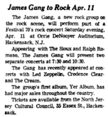 James Gang / The Sioux / Ralph Romano on Apr 11, 1970 [177-small]