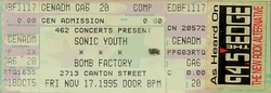 Sonic Youth / Polvo / Unwound on Nov 17, 1995 [212-small]