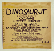 Dinosaur Jr. / Come / Bettie Serveert on Feb 20, 1993 [414-small]
