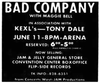 Bad Company / Maggie Bell on Jun 11, 1975 [609-small]