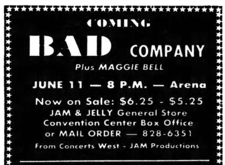 Bad Company / Maggie Bell on Jun 11, 1975 [610-small]