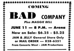 Bad Company / Maggie Bell on Jun 11, 1975 [611-small]