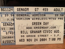 Green Day / New Found Glory / Sugarcult on Nov 24, 2004 [608-small]