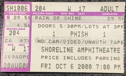 Phish on Oct 6, 2000 [135-small]
