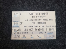 The Damned on Aug 26, 1988 [487-small]