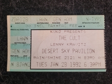 The Cult / Lenny Kravitz on Jan 28, 1992 [589-small]