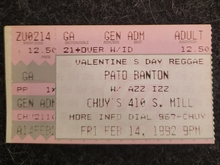 Pato Banton / Azz Izz Band on Feb 14, 1992 [612-small]