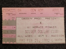 X / Horace Pinker on Feb 21, 1992 [614-small]