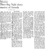 Three Dog Night / Gail McCormick / The Underhand Band on Oct 24, 1971 [985-small]