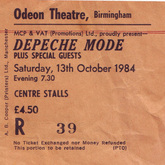 Depeche Mode / Portion Control on Oct 13, 1984 [256-small]